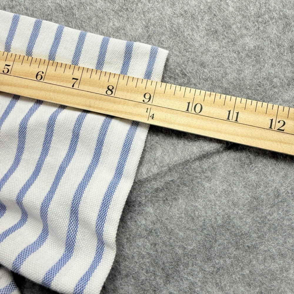 Ralph‎ Lauren Polo Shirt Mens L Knit Oxford Stripe S S Flesh Pony Preppy Defect - Picture 7 of 15